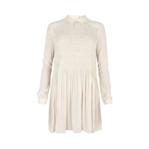 AllSaints Ivory Silk Dress